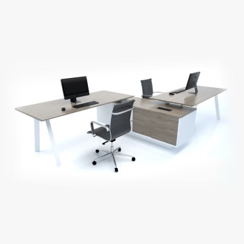 Edge Zee System 2 Person Workstation 1 1 67 - Office Furniture Edge Zee System 2 Person Workstation - office furniture